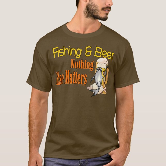 T-shirt Fantaisie de pêche Chemise de pêche Humour de pêch (Devant)