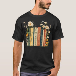 T-shirt Fantaisie Drame Tragédie Livre Floral Subtil Anti-