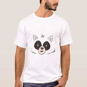 T-shirt Fantaisie face Raccoon