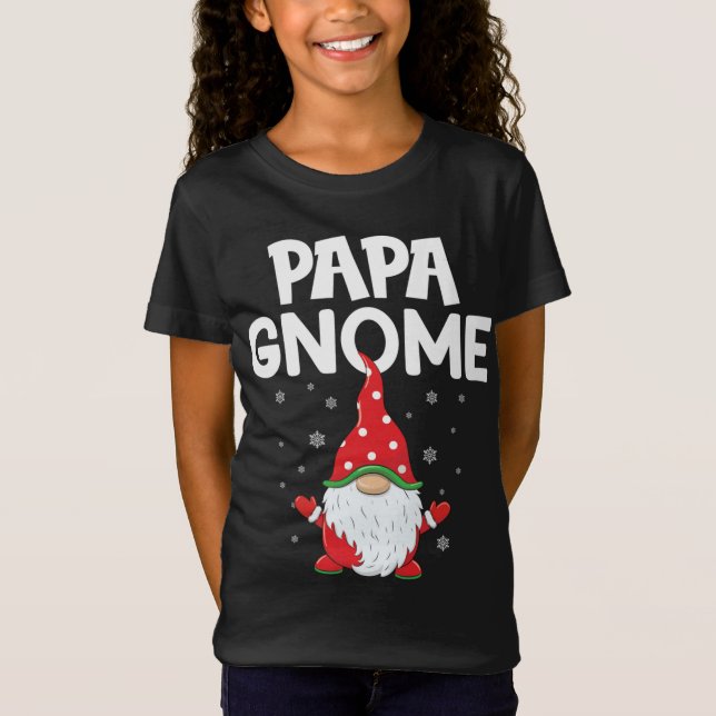 T-Shirt Fantaisie gnomes mignon papa Gnome Xmas mignon Noë (Devant)