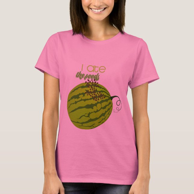 T-shirt Fantaisie - Je mange les graines (Devant)
