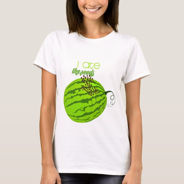 T-shirt Fantaisie - Je mange les graines (Devant)