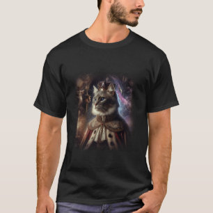 T-shirt Fantaisie Médiévale Roi Chat Surréalisme Mignon Ca