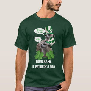 T-shirt Fantaisie meerkat St Patrick's day