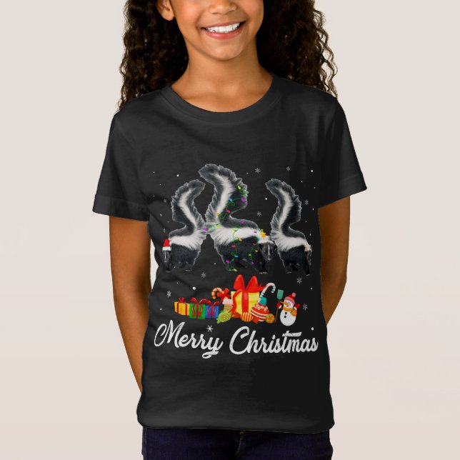 T-Shirt Fantaisie Noël lumières Noël Jeu de Noël Pjama Sku (Devant)