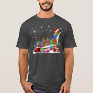 T-shirt Fantaisie Otters Arbre lumières de Noël Noël Noël 