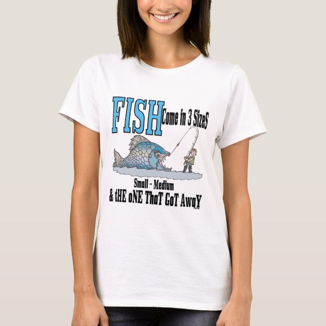 T-shirt Fantaisie Pêche Chemise Humour Pêche 3 tailles (Devant)