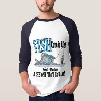 T-shirt Fantaisie Pêche Chemise Humour Pêche 3 tailles