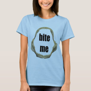 T-shirt Fantaisie Pêche Chemise Pêche Humour Pêche Bite Me