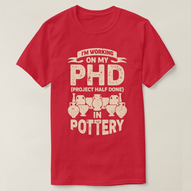 T-shirt Fantaisie poterie cuisinière (Design devant)