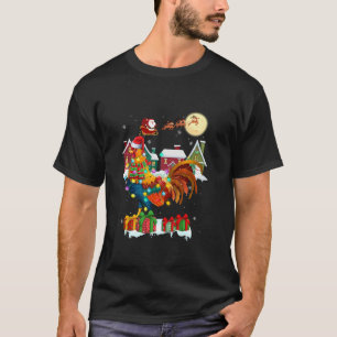 T-shirt Fantaisie Rooster Noël Fantaisie Rooster