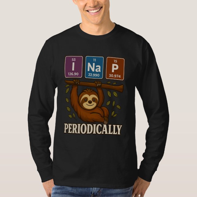 T-shirt Fantaisie Science Sloth éléments de table périodiq (Devant)