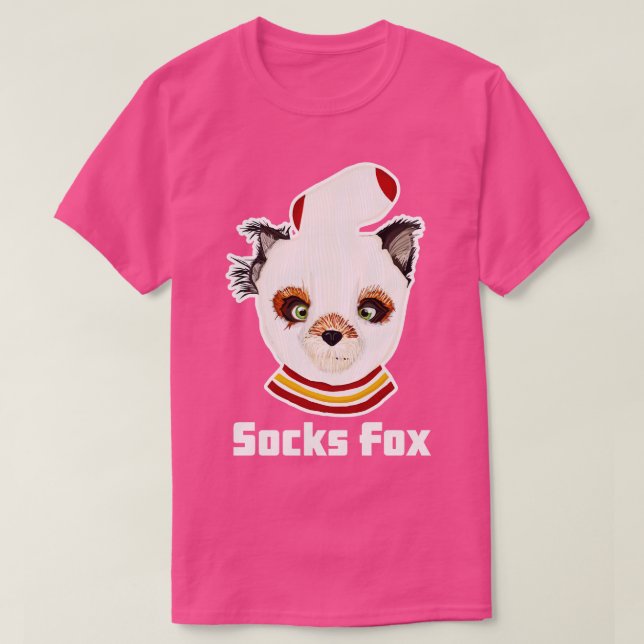 T-shirt Fantastic Fox Ash Chaussettes Fox Grange USA (Design devant)