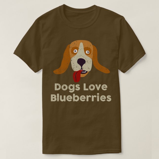 T-shirt FantasticFox Chiens Aimer Blueberries Patiné Beagl (Design devant)