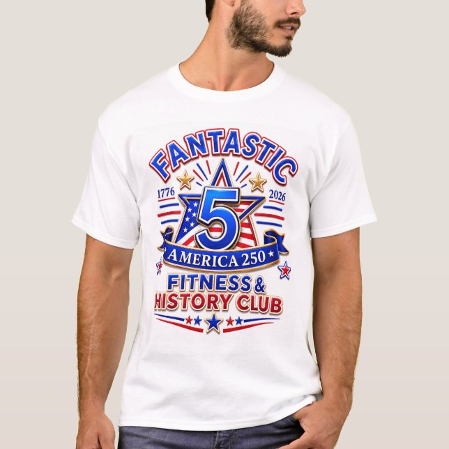 T-shirt Fantastique 5 Amérique 250 (Devant)