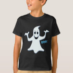 T-shirt Fantastique Boo ! Design<br><div class="desc">Pour presque tous les usages,  un adorable dessin animé bleu brillant GHOST design avec le mot Boo! A utiliser sur toute surface claire ou sombre,  pour enfants ou adultes. Joyeux coup ou traitement.</div>