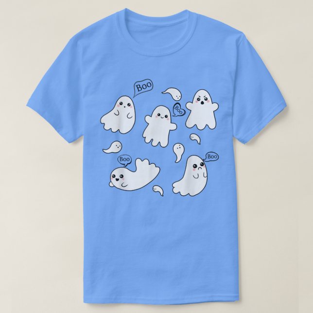 T-shirt Fantastique Boo Ghosts, Cute Boo Crew, Halloween S (Design devant)