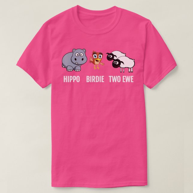 T-shirt Fantastique chemise d'anniversaire Hippo Birdie De (Design devant)