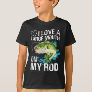 T-shirt Fantastique Chemise De Pêche. J'Aime Une Grande Bo