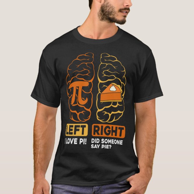 T-shirt Fantastique Chemise Jour Pi Gauche Vs Cerveau Droi (Devant)