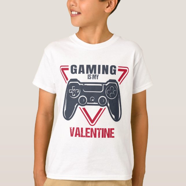 T-shirt Fantastique Chemise Saint Valentin, Jouer Est Ma S (Devant)