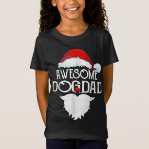 T-Shirt Fantastique chien papa Noël Père Noël Chapeau drôl