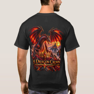 T-Shirt Fantastique Couronne de Dragon de Feu