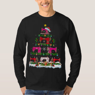 T-shirt Fantastique éclairage de Noël Machine à coudre Arb