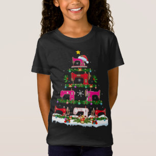T-Shirt Fantastique éclairage de Noël Machine à coudre Arb