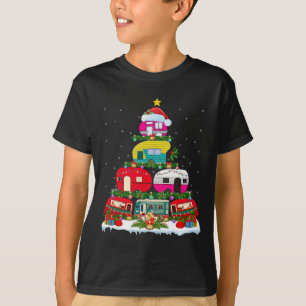 T-shirt Fantastique Éclairage de Noël Père Noël Camping Rv