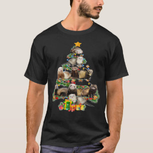 T-shirt Fantastique Ferrets de Noël Arbre Ferrets Lover Xm