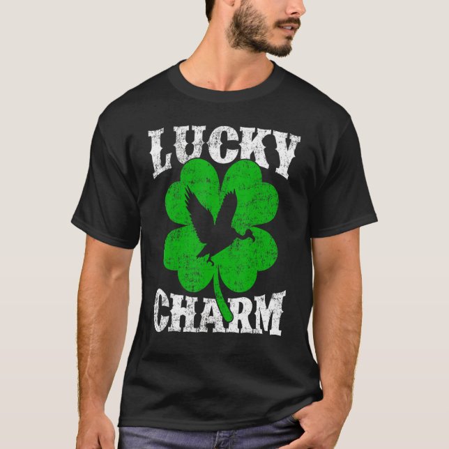 T-shirt Fantastique feuille Shamrock Lucky Charm Condor Bi (Devant)
