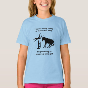 T-shirt Fantastique Fille De Fouet Du Cheval En Formation