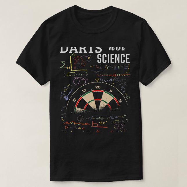 T-shirt Fantastique fléchettes pas science mathématiques V (Design devant)