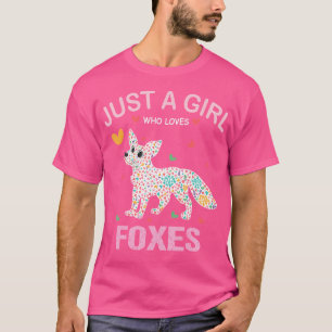 T-shirt Fantastique Fox Aime Juste Une Fille Qui Aime Les