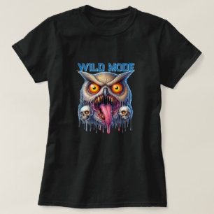 T-shirt Fantastique Hibou en Mode Sauvage