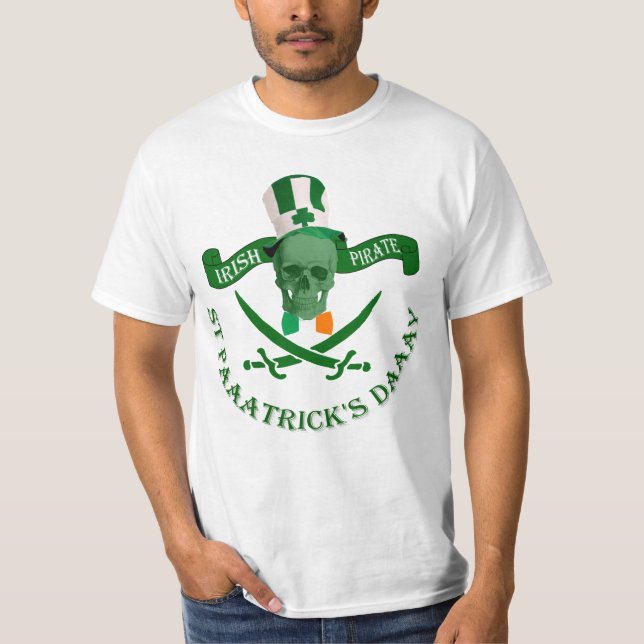 T-shirt Fantastique journée irlandaise de pirate St Patric (Devant)