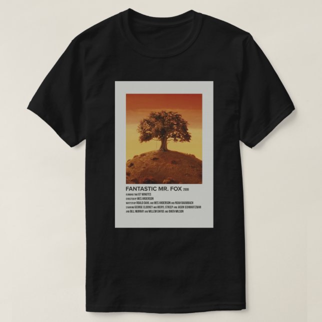 T-shirt fantastique m. fox (2009) Poster (Design devant)