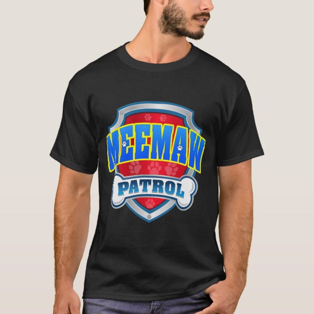 T-shirt Fantastique Meemaw Patrol Maman Papa Pour Les Femm (Devant)