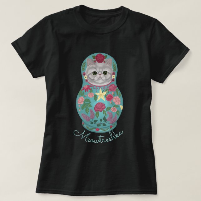 T-shirt Fantastique Meowtreshka (Design devant)