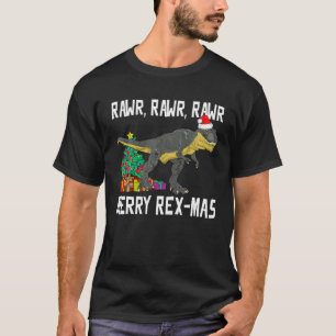 T-shirt Fantastique Noël 2021 Mauvais Noël Joyeux Rex-Mas 
