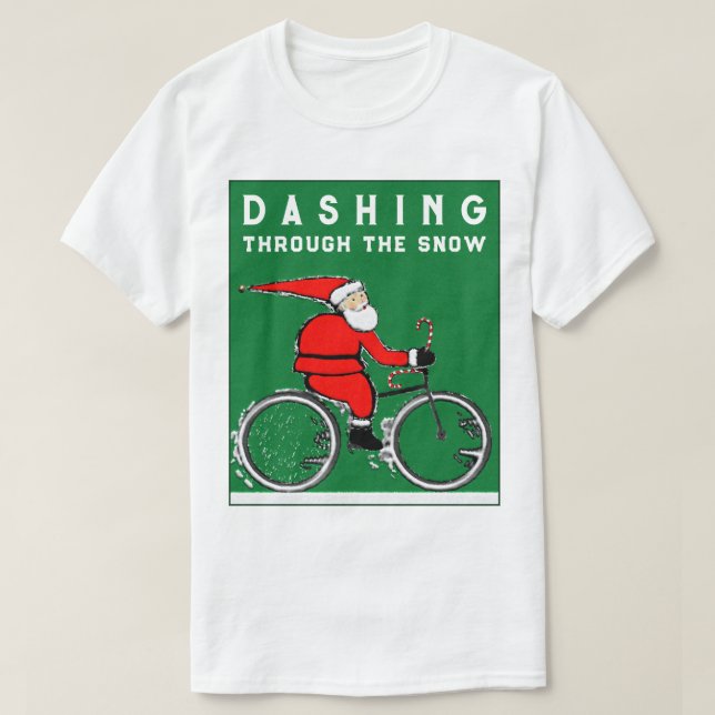 T-shirt Fantastique Noël cycliste (Design devant)
