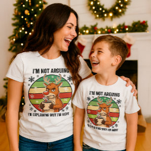 T-shirt Fantastique Noël des rennes Je ne parle pas des va