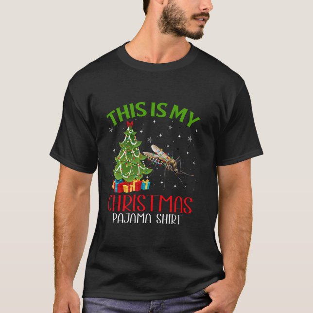 T-shirt Fantastique Noël Père Noël Lumières C'Est Mon Chri (Devant)