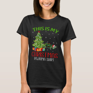 T-shirt Fantastique Noël Père Noël Lumières C'Est Mon Igua
