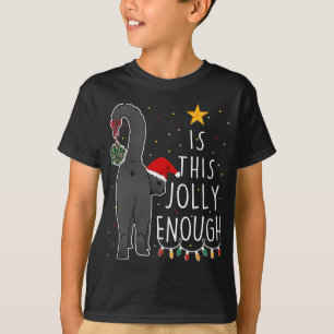 T-shirt Fantastique Noir Chat Noël Est Cette Jolie Assez F