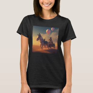 T-shirt Fantastique Rêve Ancien Char à Cheval Bal