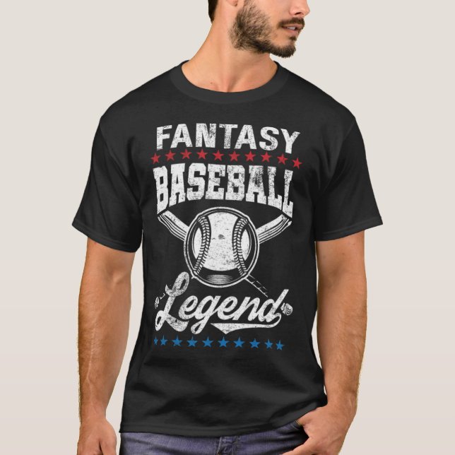 T-shirt Fantasy Baseball Legend Champion baseball apparel  (Devant)