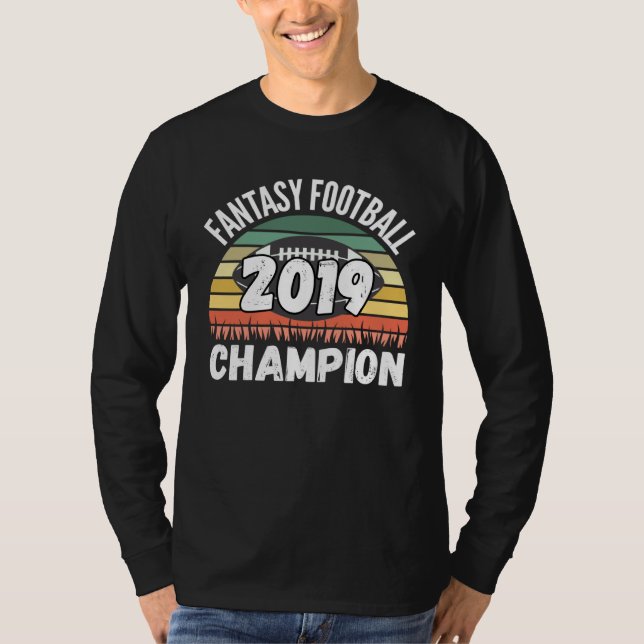 T-shirt Fantasy Football Champion 2019 (Devant)