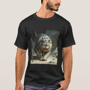 T-shirt Fantasy Rocks Chat En colère